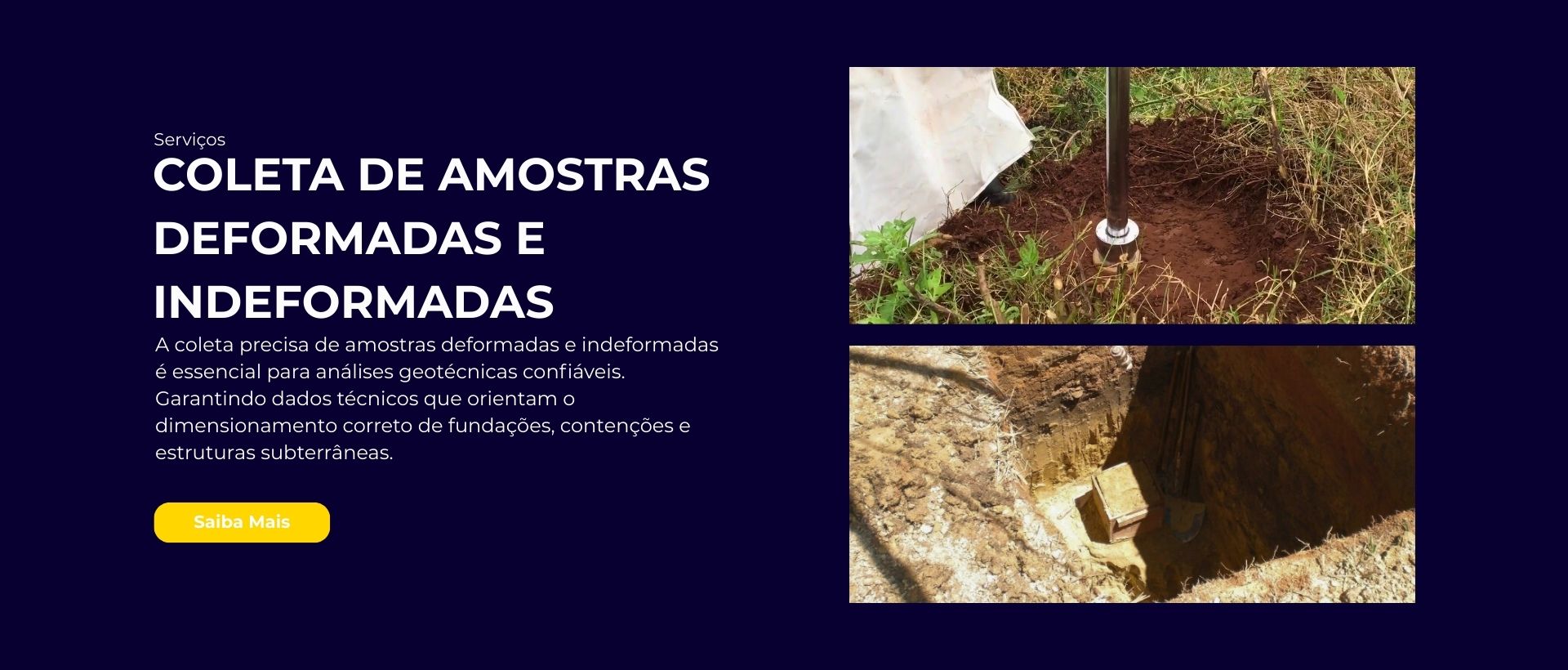 Coleta de Amostras Deformadas e Indeformadas