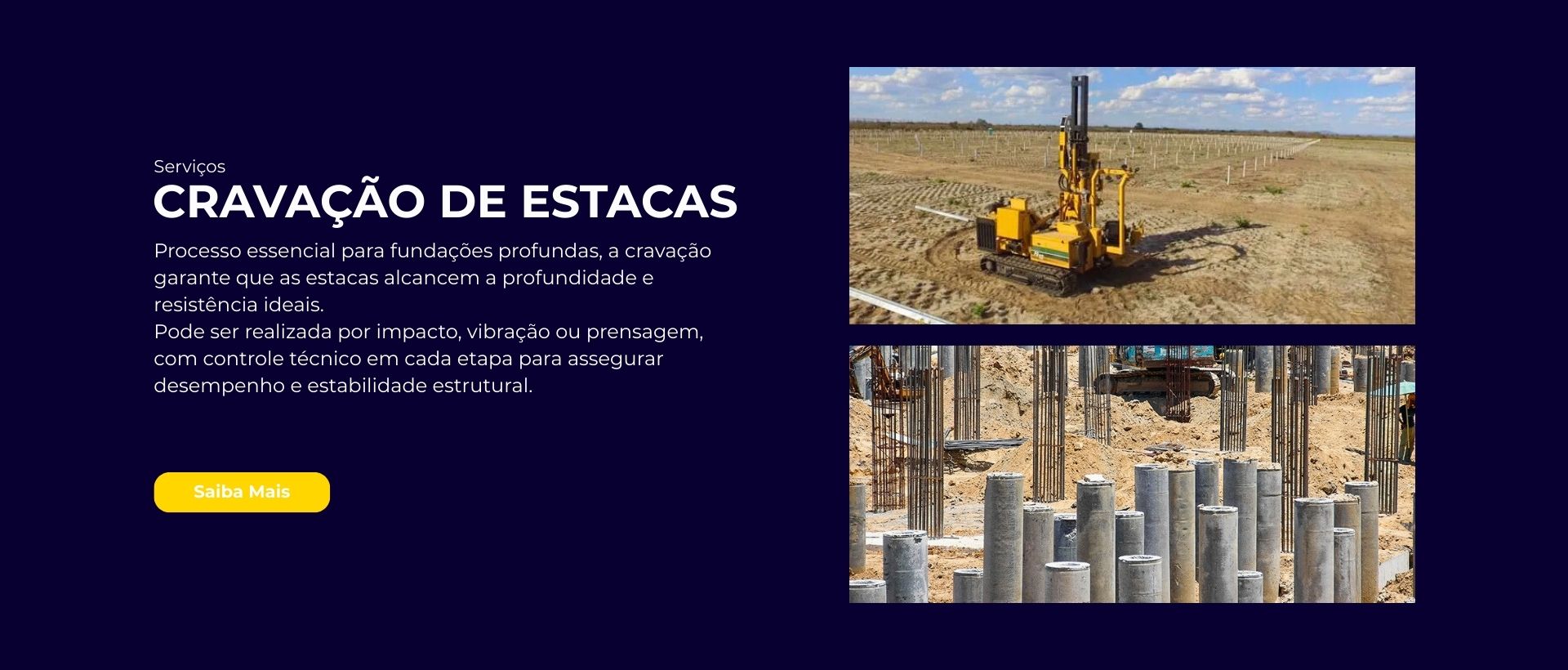 Cravação de Estacas