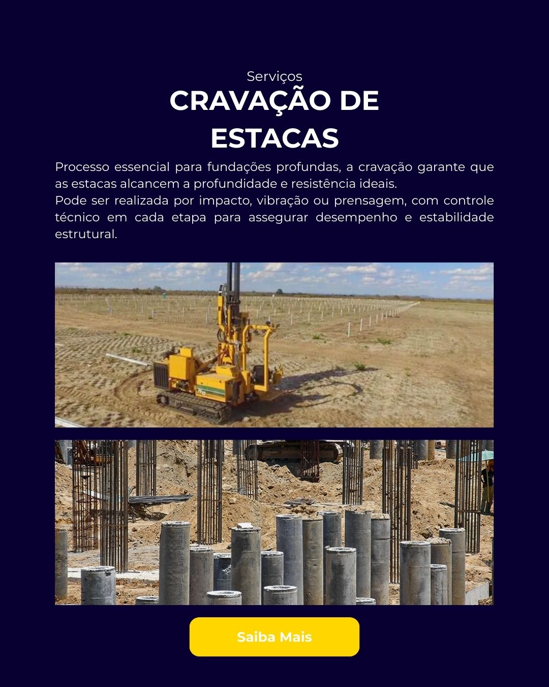 Cravação de Estacas