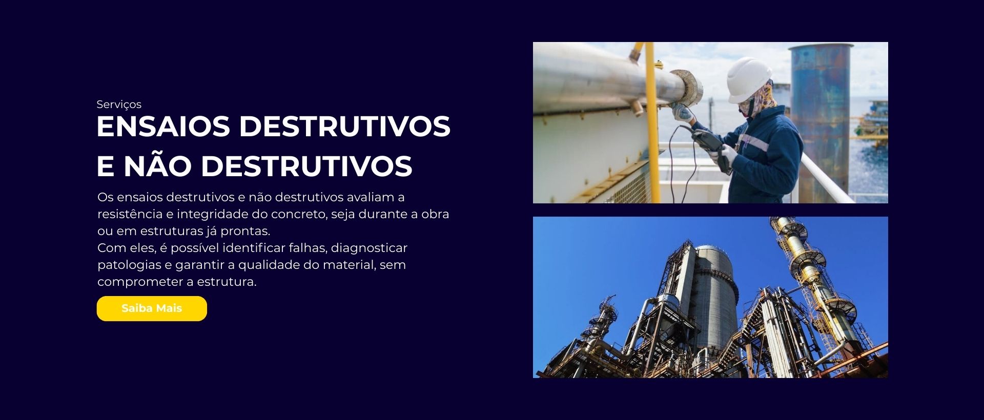 Ensaios Destrutivos e não Destrutivos