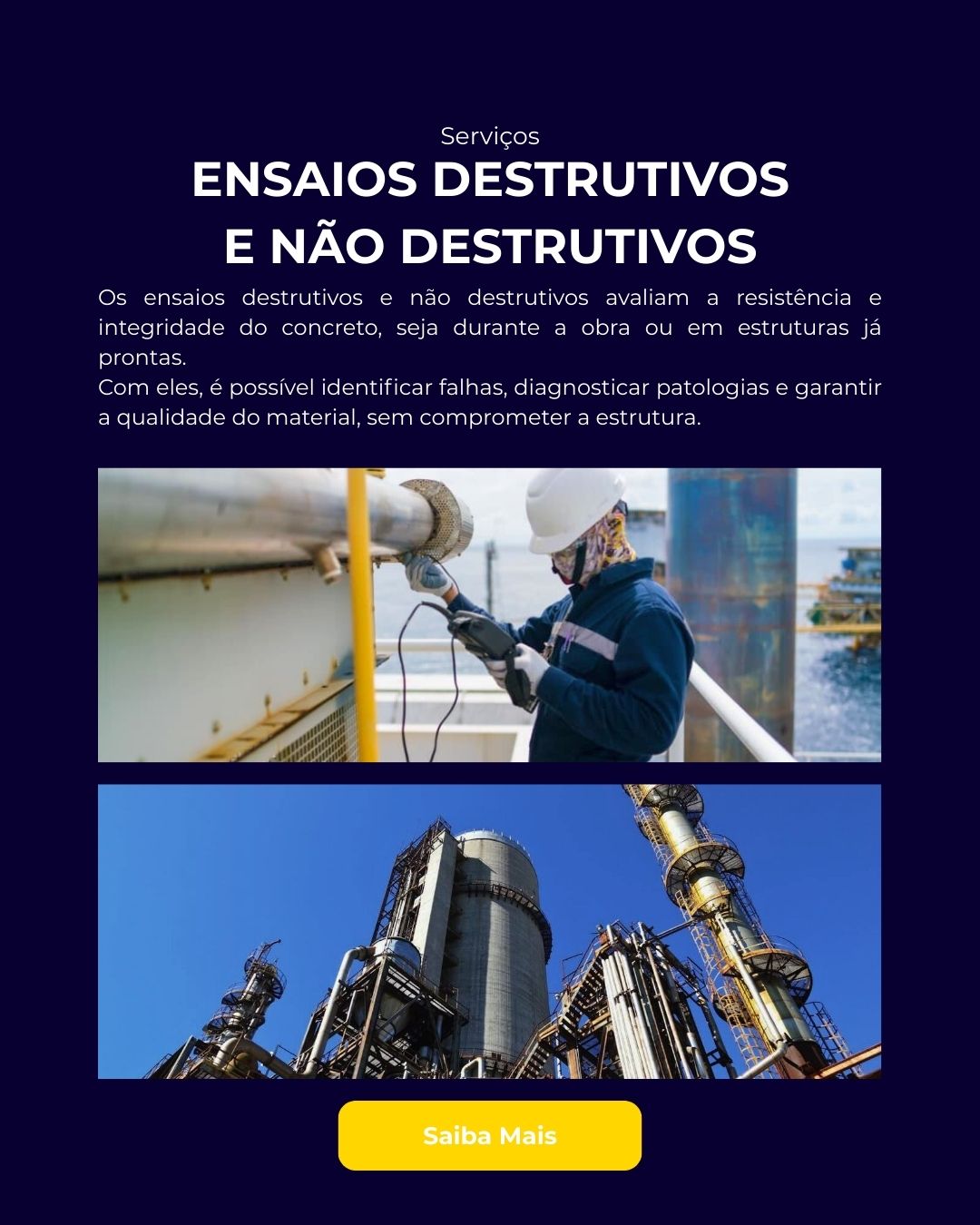 Ensaios Destrutivos e não Destrutivos