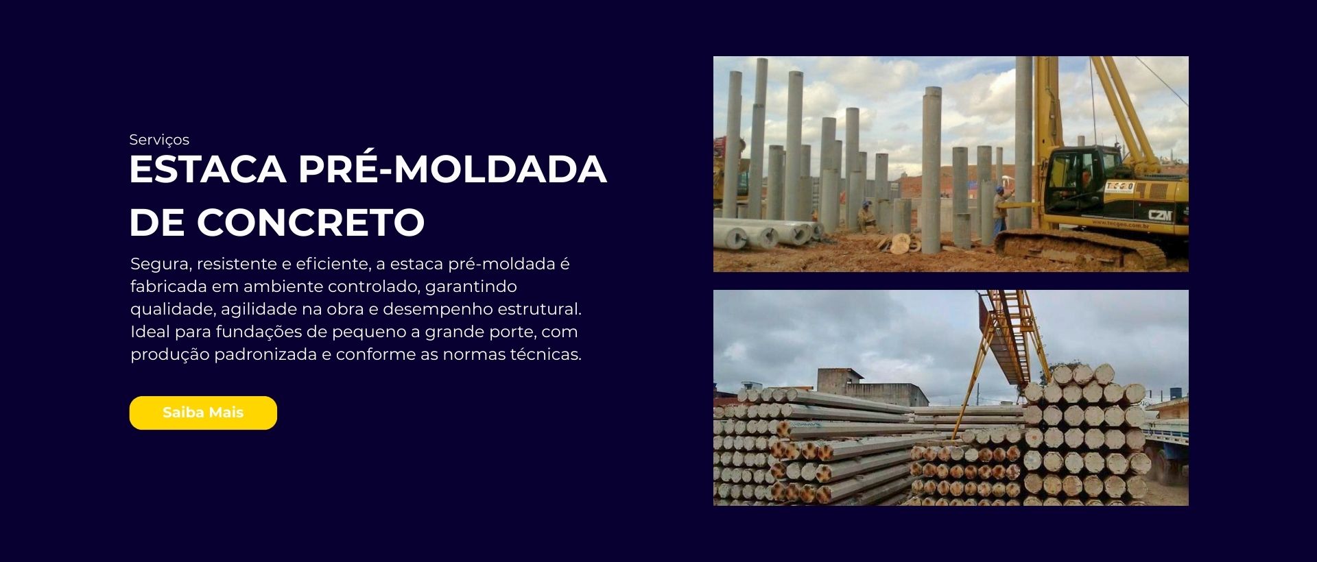 Estaca Pré-Moldada de Concreto