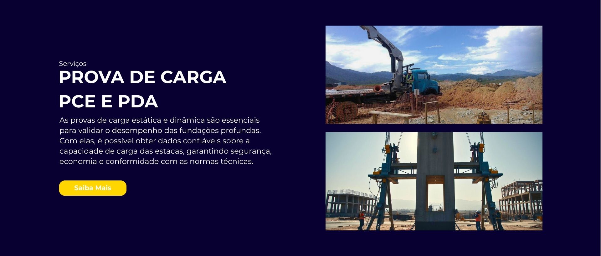 Prova de Carga PCE e PDA