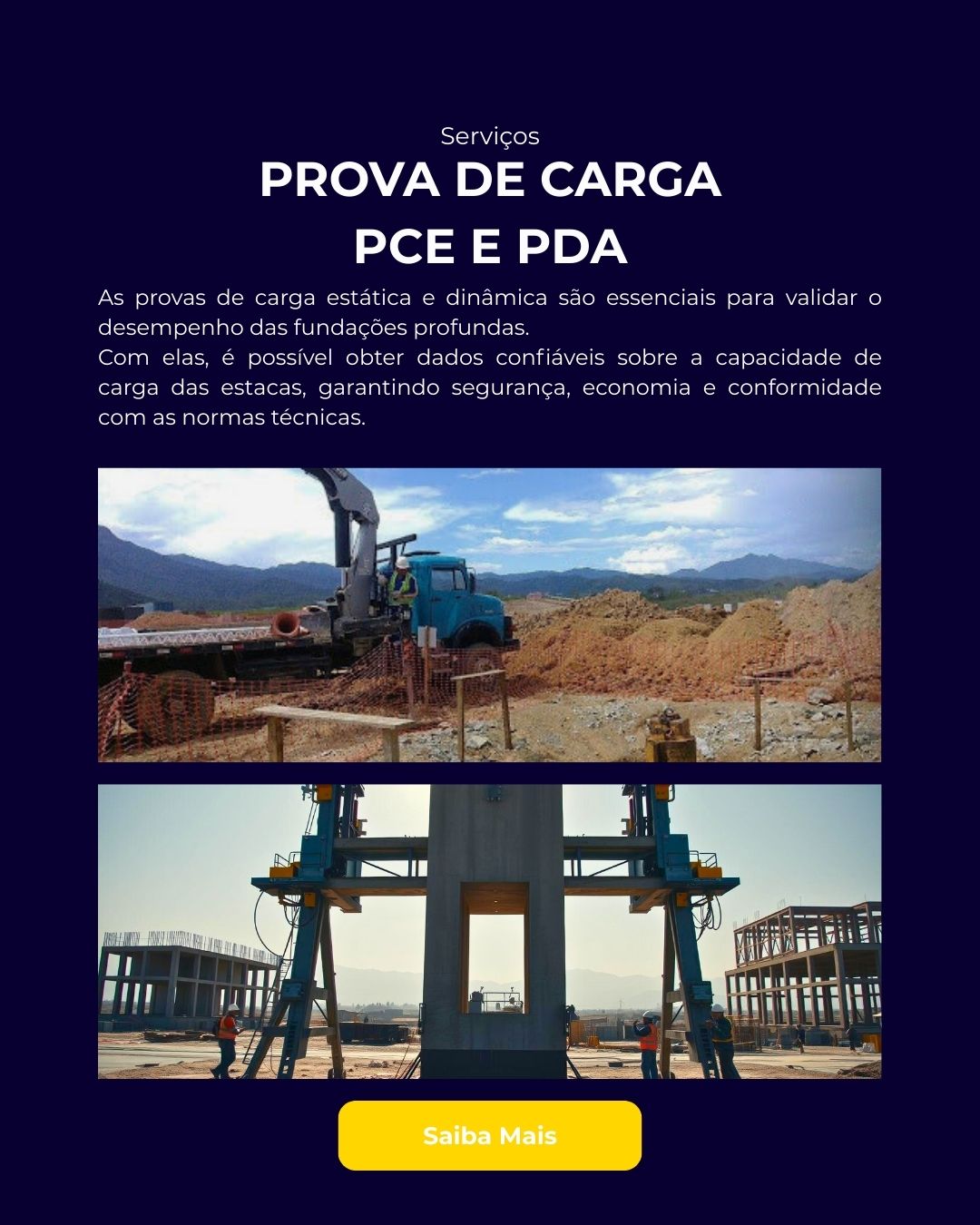 Prova de Carga PCE e PDA